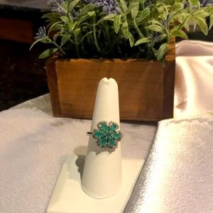Size 7.5 emerald ring